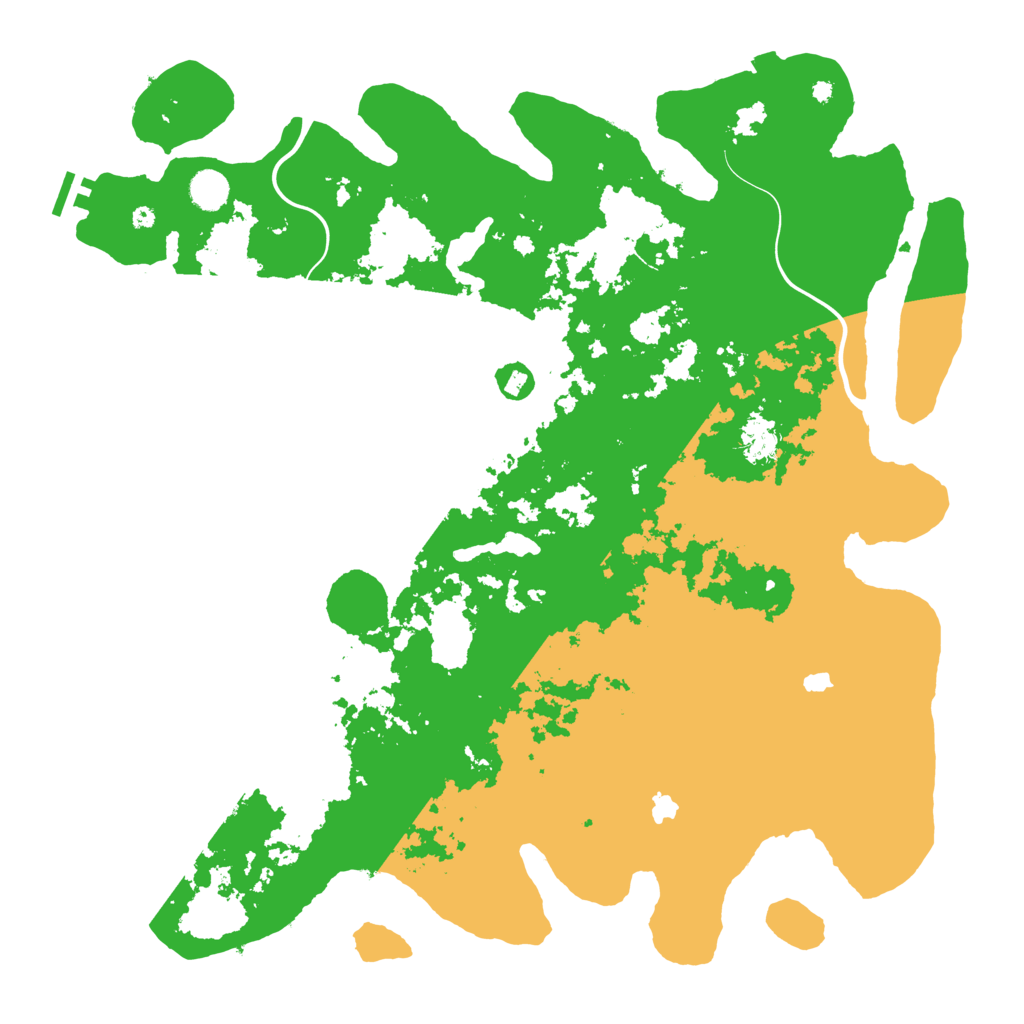 Biome Rust Map: Procedural Map, Size: 4550, Seed: 36190547