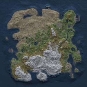 Thumbnail Rust Map: Procedural Map, Size: 3400, Seed: 657823, 13 Monuments