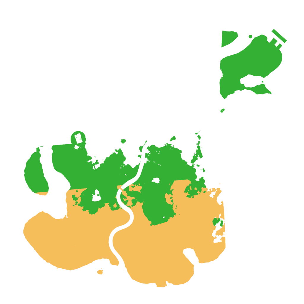 Biome Rust Map: Procedural Map, Size: 3500, Seed: 2013404516