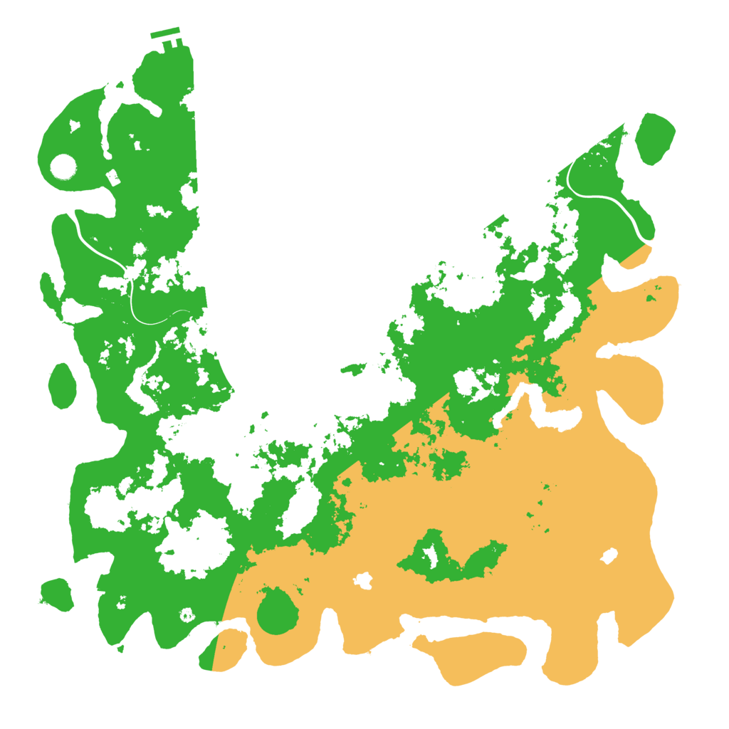 Biome Rust Map: Procedural Map, Size: 5000, Seed: 8733244