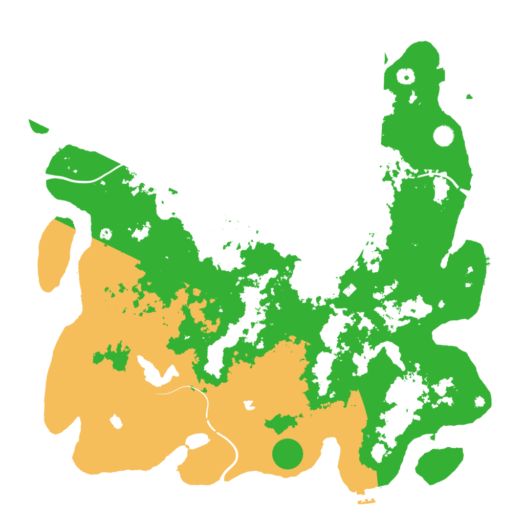 Biome Rust Map: Procedural Map, Size: 4500, Seed: 851998294