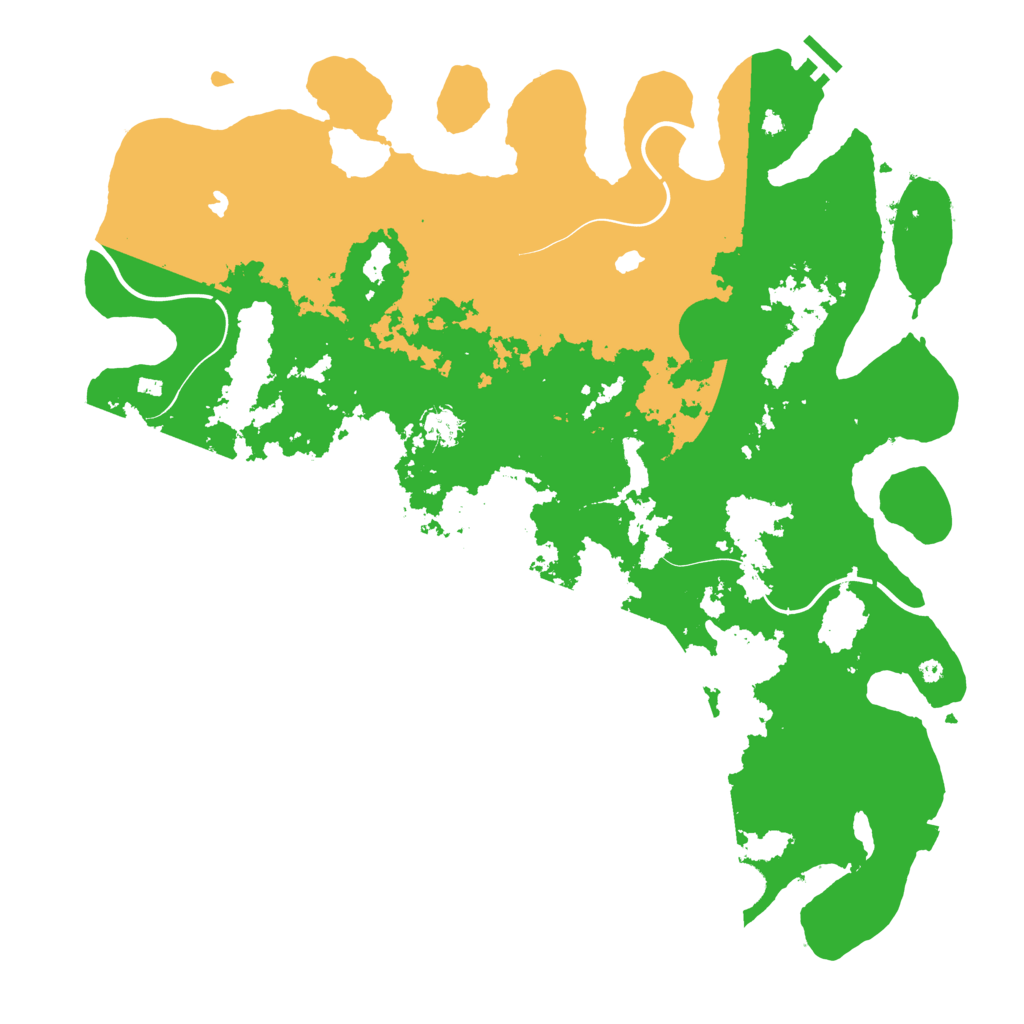 Biome Rust Map: Procedural Map, Size: 4500, Seed: 15138431