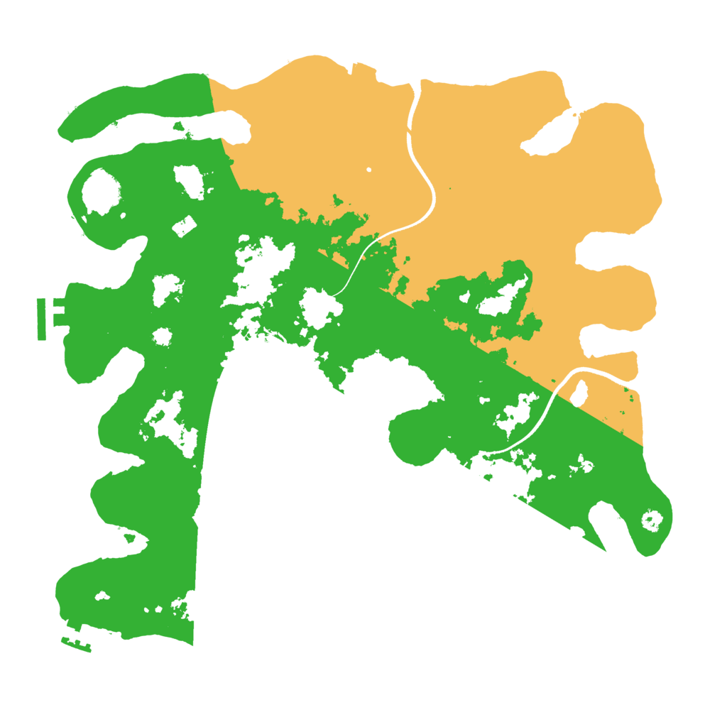 Biome Rust Map: Procedural Map, Size: 3500, Seed: 429087214