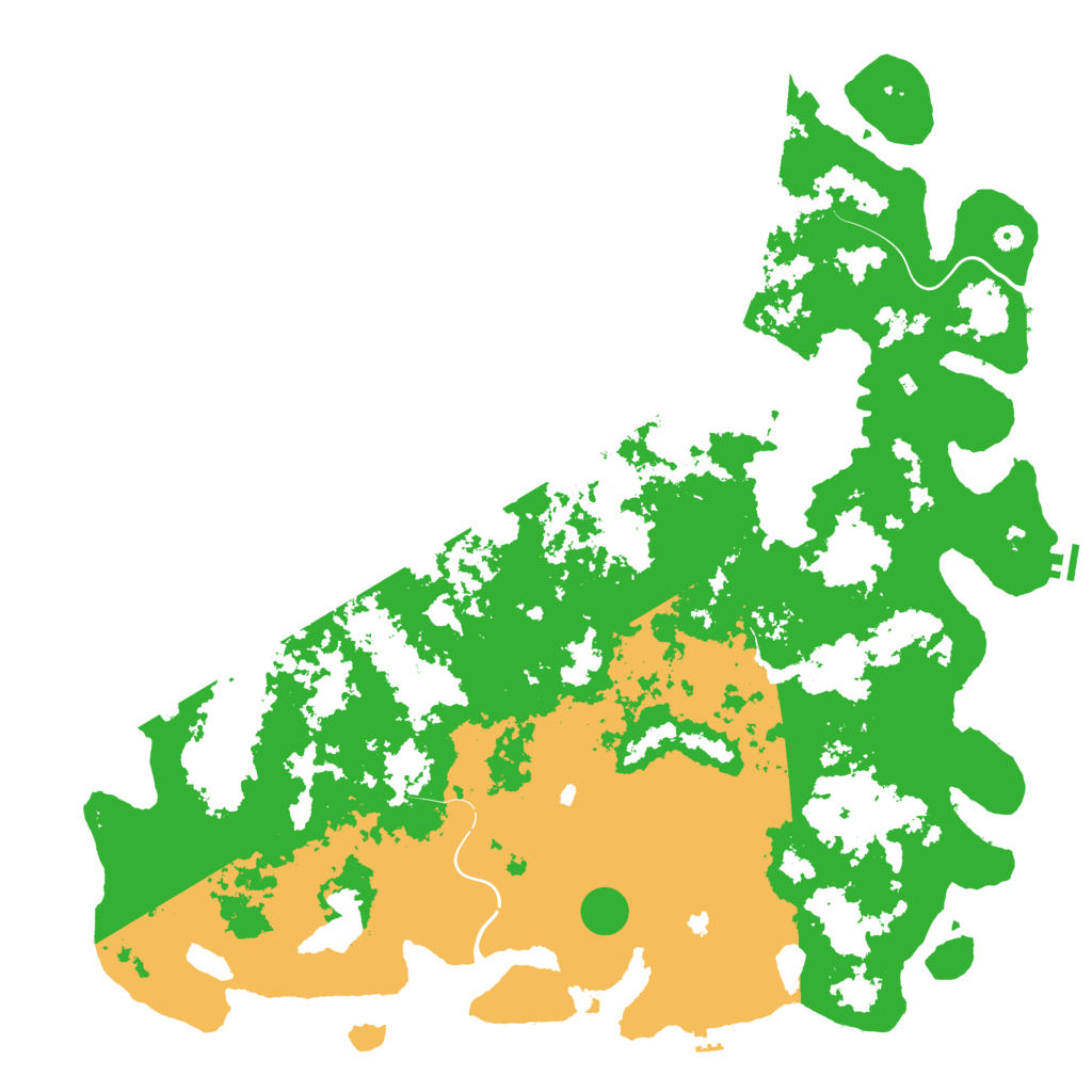 Biome Rust Map: Procedural Map, Size: 6000, Seed: 999500