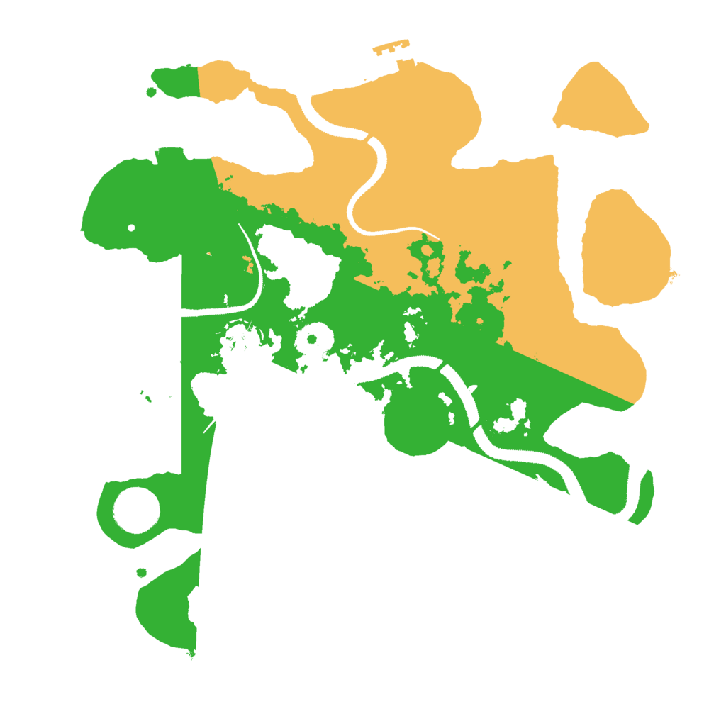 Biome Rust Map: Procedural Map, Size: 3000, Seed: 9688