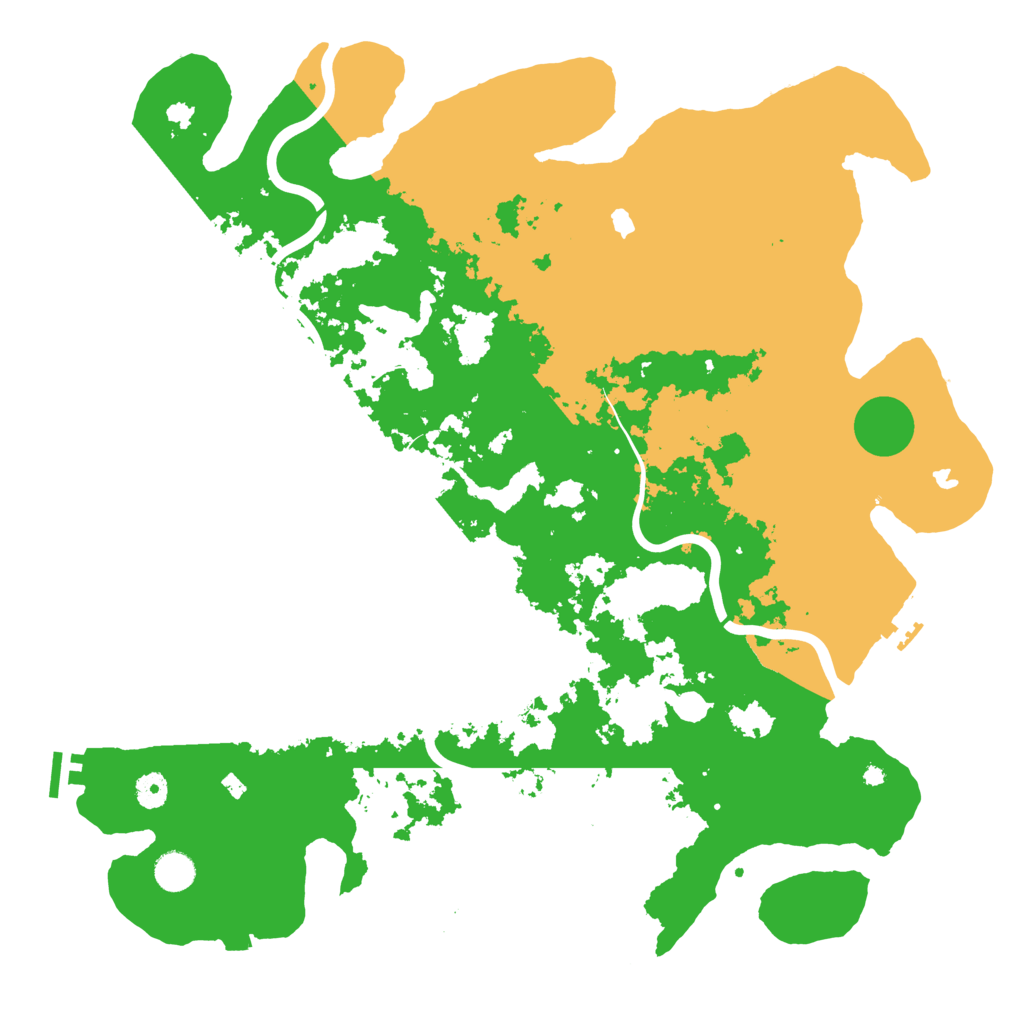Biome Rust Map: Procedural Map, Size: 4500, Seed: 1018616282