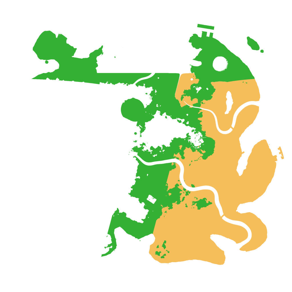 Biome Rust Map: Procedural Map, Size: 3500, Seed: 50020