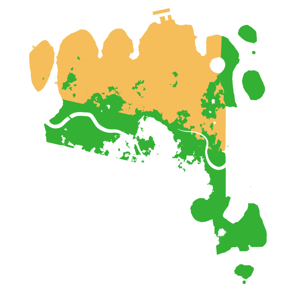 Biome Rust Map: Procedural Map, Size: 3500, Seed: 443332176
