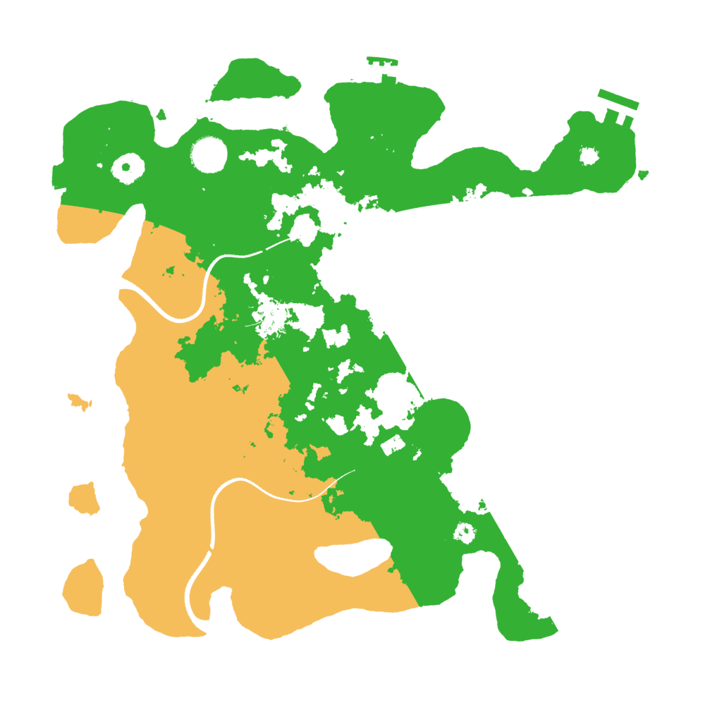 Biome Rust Map: Procedural Map, Size: 3500, Seed: 730730870