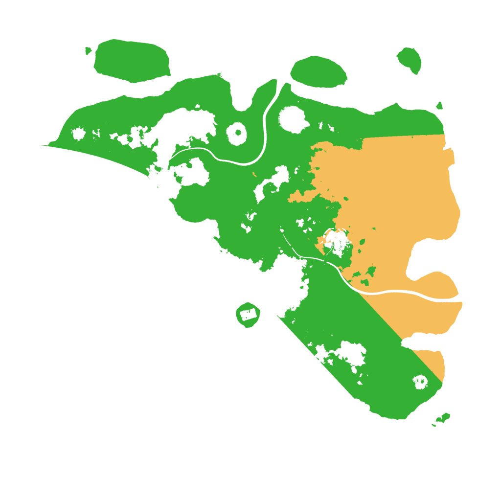 Biome Rust Map: Procedural Map, Size: 3500, Seed: 1234123412