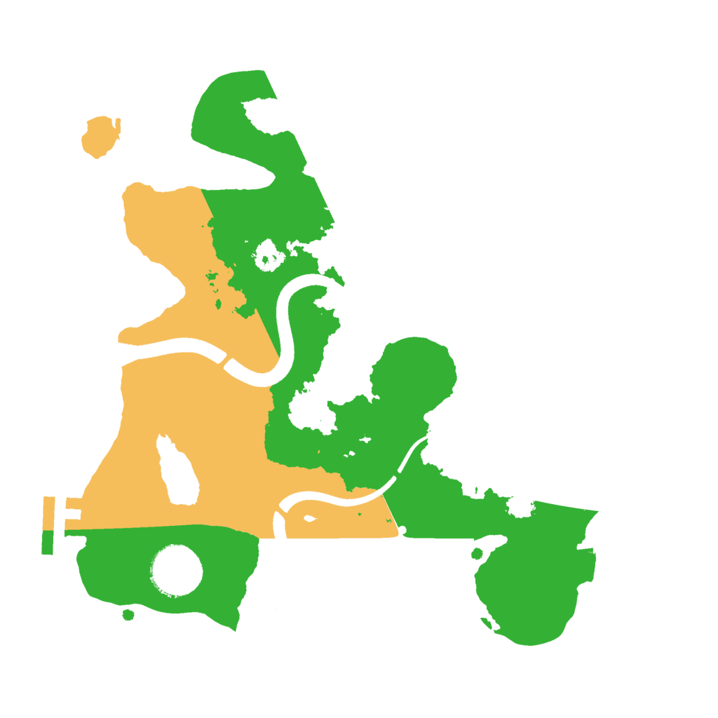 Biome Rust Map: Procedural Map, Size: 2500, Seed: 360868112