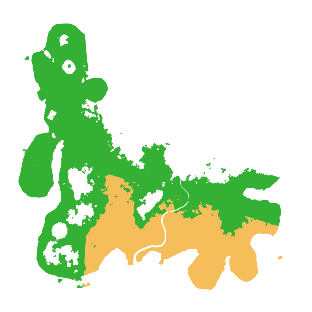 Biome Rust Map: Procedural Map, Size: 3500, Seed: 500068174