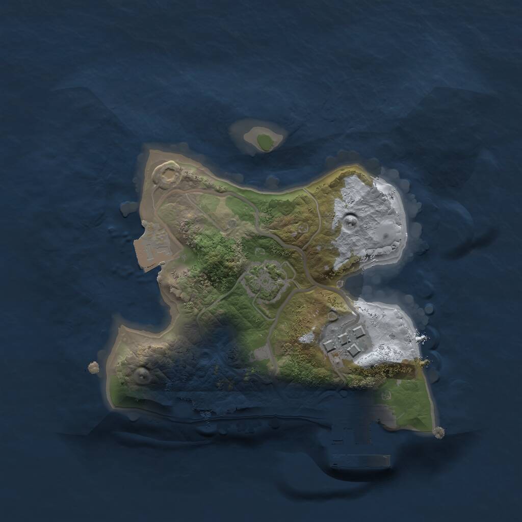 Rust Map: Procedural Map, Size: 1800, Seed: 113699568, 4 Monuments