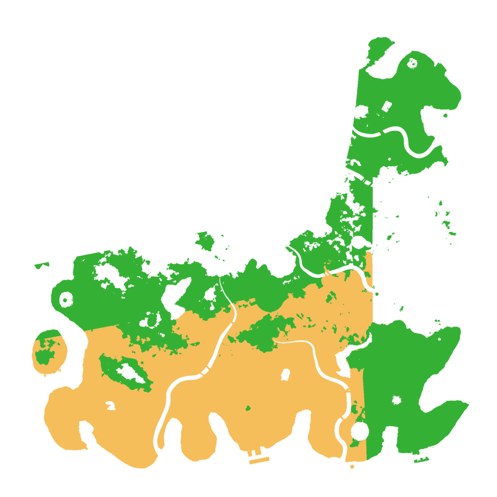 Biome Rust Map: Procedural Map, Size: 5000, Seed: 49999
