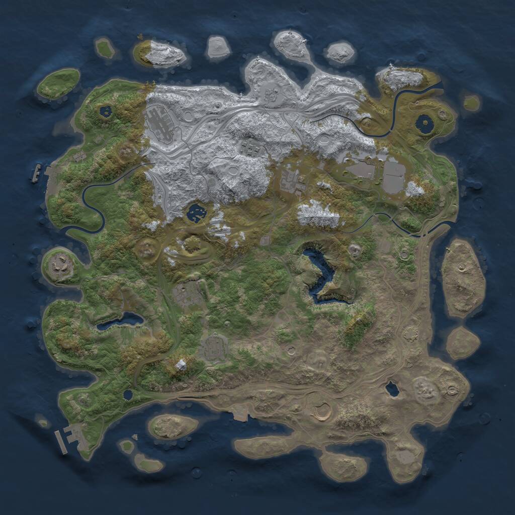 Rust Map: Procedural Map, Size: 4250, Seed: 1534511767, 15 Monuments