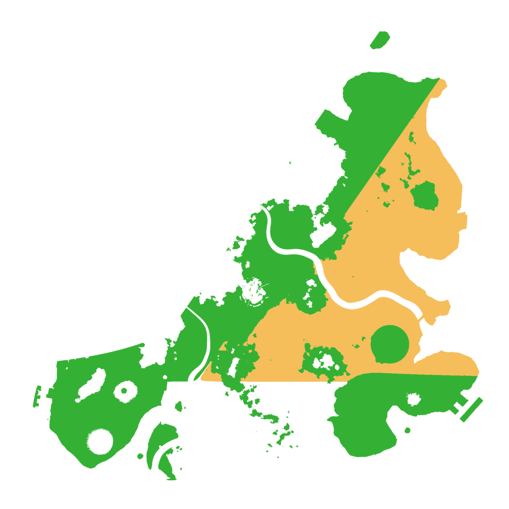 Biome Rust Map: Procedural Map, Size: 3500, Seed: 695902522
