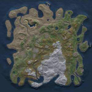 Thumbnail Rust Map: Procedural Map, Size: 4250, Seed: 1622434550, 17 Monuments