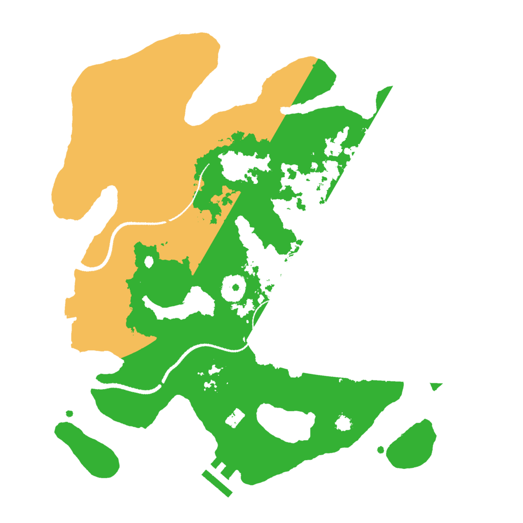 Biome Rust Map: Procedural Map, Size: 3000, Seed: 2572