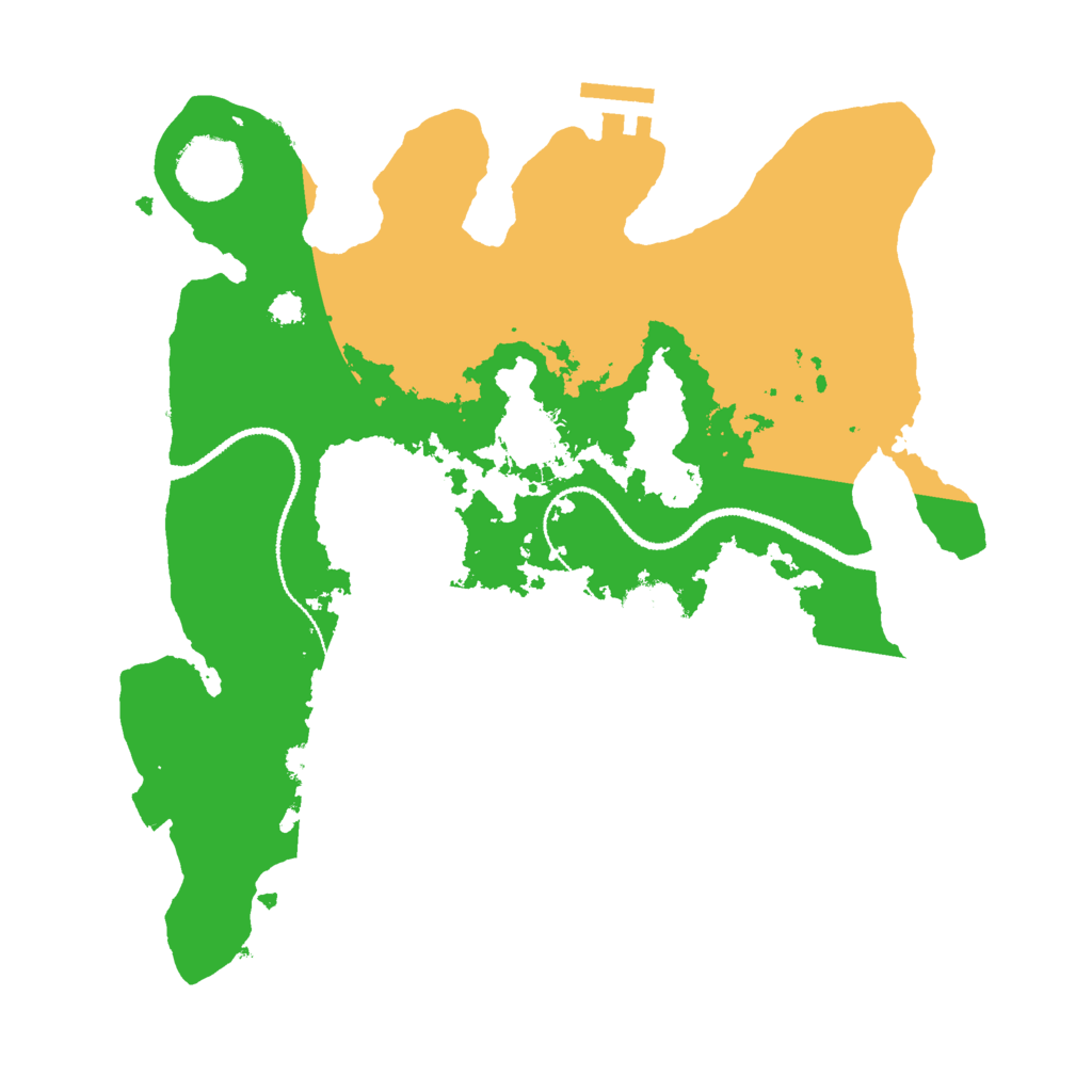 Biome Rust Map: Procedural Map, Size: 3000, Seed: 6612