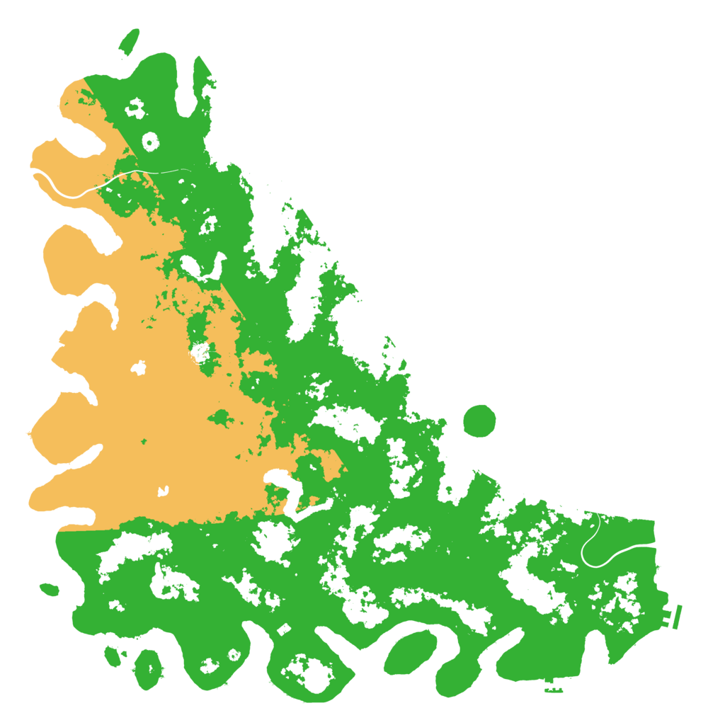 Biome Rust Map: Procedural Map, Size: 6000, Seed: 93695391