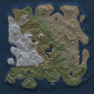 Thumbnail Rust Map: Procedural Map, Size: 4400, Seed: 915855137, 16 Monuments