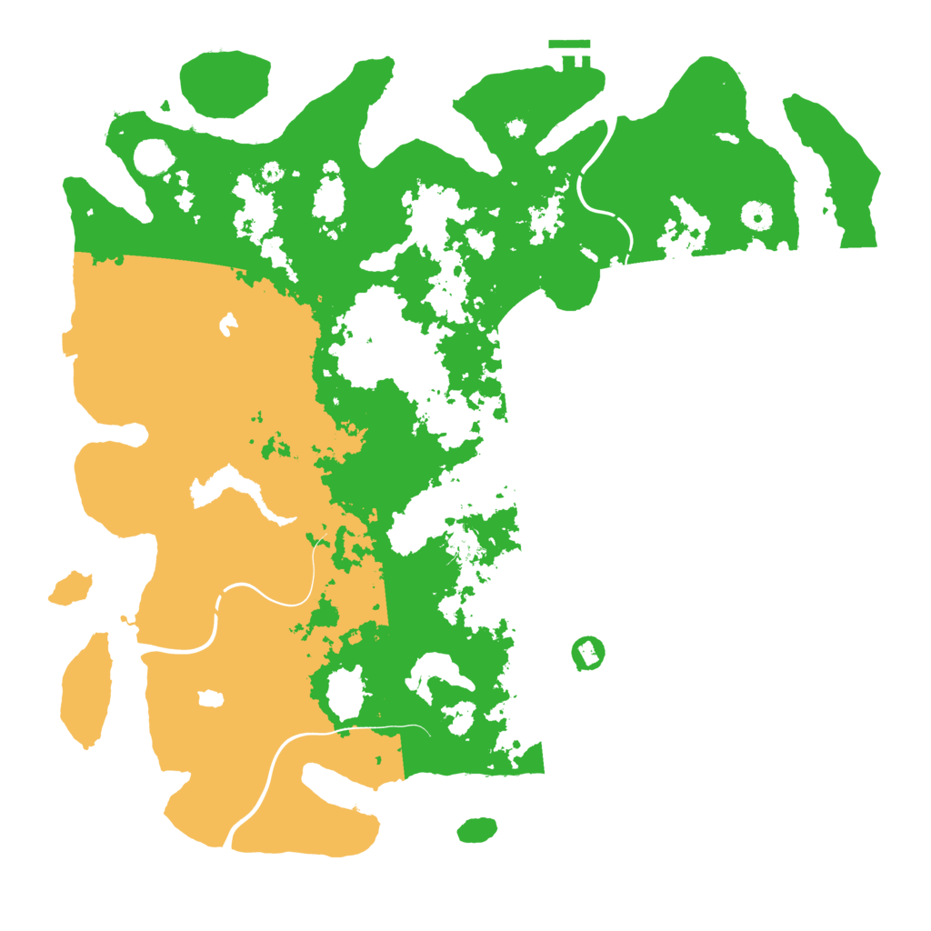 Biome Rust Map: Procedural Map, Size: 4500, Seed: 75507287