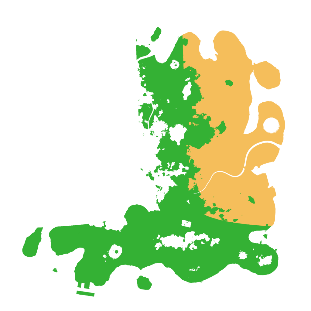 Biome Rust Map: Procedural Map, Size: 3500, Seed: 87470644