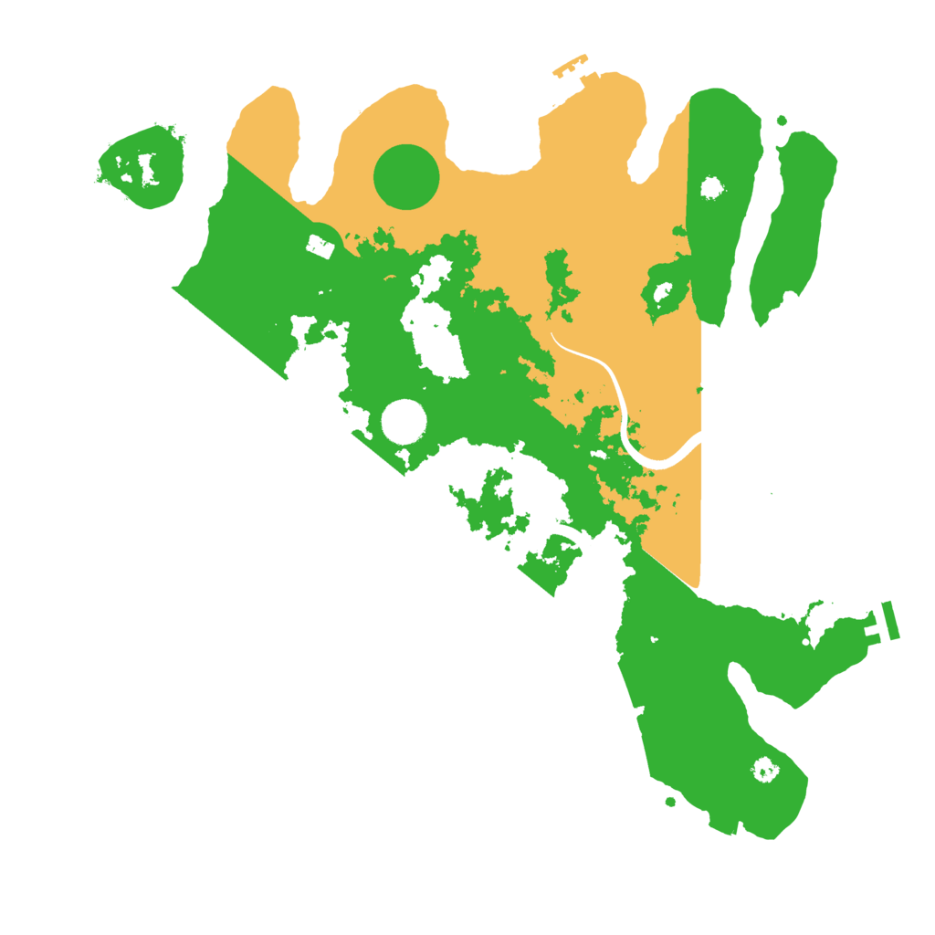 Biome Rust Map: Procedural Map, Size: 3750, Seed: 1121