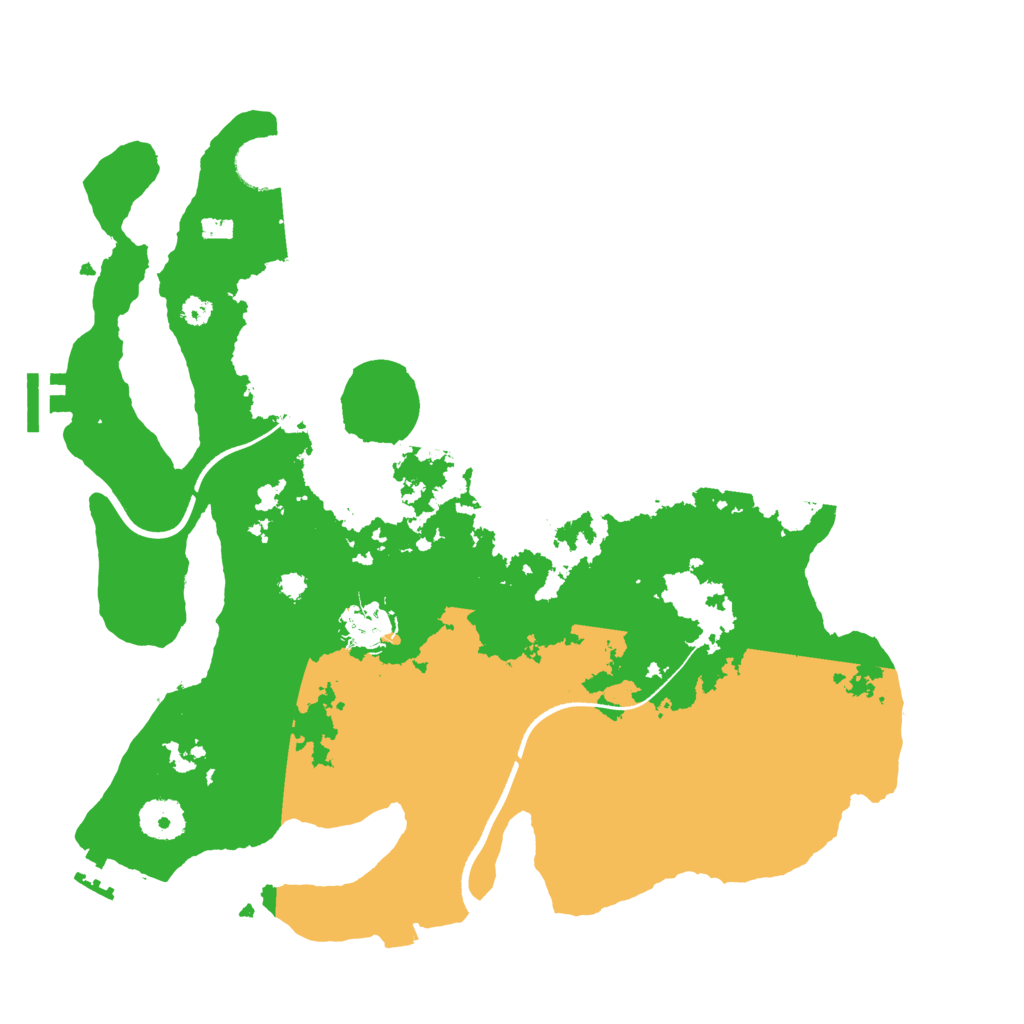 Biome Rust Map: Procedural Map, Size: 3500, Seed: 633099260