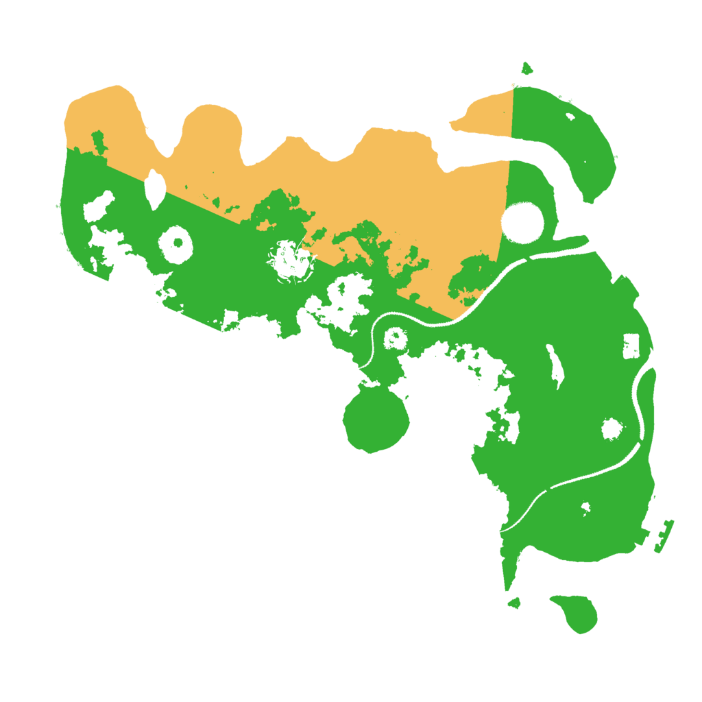 Biome Rust Map: Procedural Map, Size: 3000, Seed: 1651651