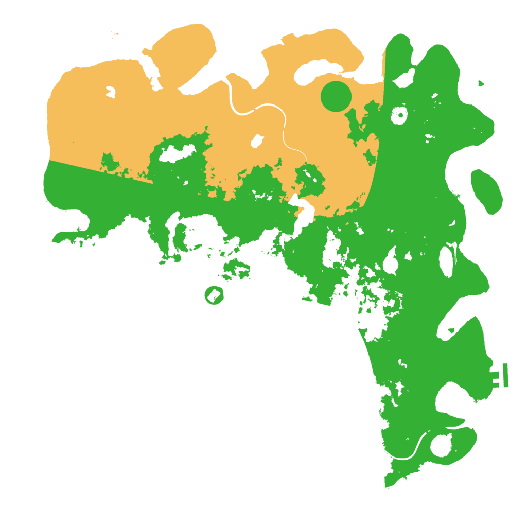 Biome Rust Map: Procedural Map, Size: 4500, Seed: 238262845