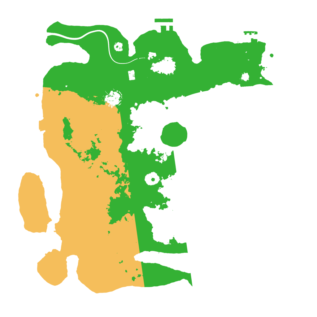 Biome Rust Map: Procedural Map, Size: 3500, Seed: 2396663