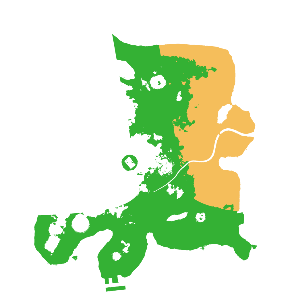 Biome Rust Map: Procedural Map, Size: 3000, Seed: 7266
