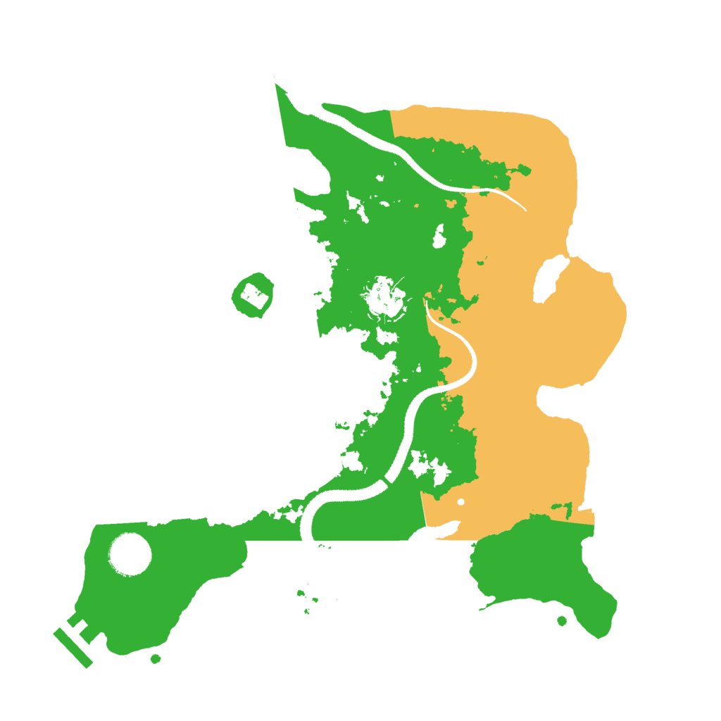 Biome Rust Map: Procedural Map, Size: 3000, Seed: 7266