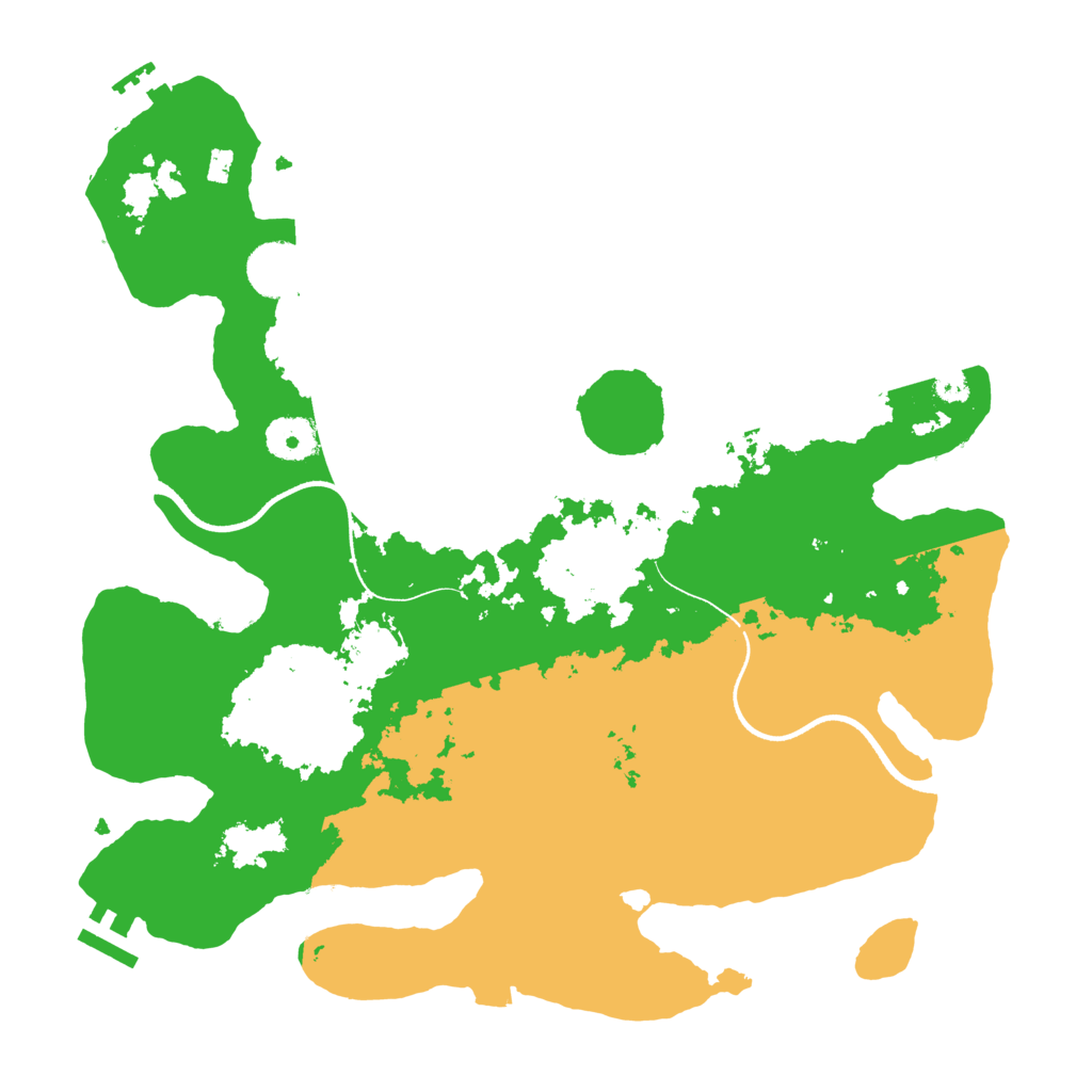 Biome Rust Map: Procedural Map, Size: 3500, Seed: 276202668