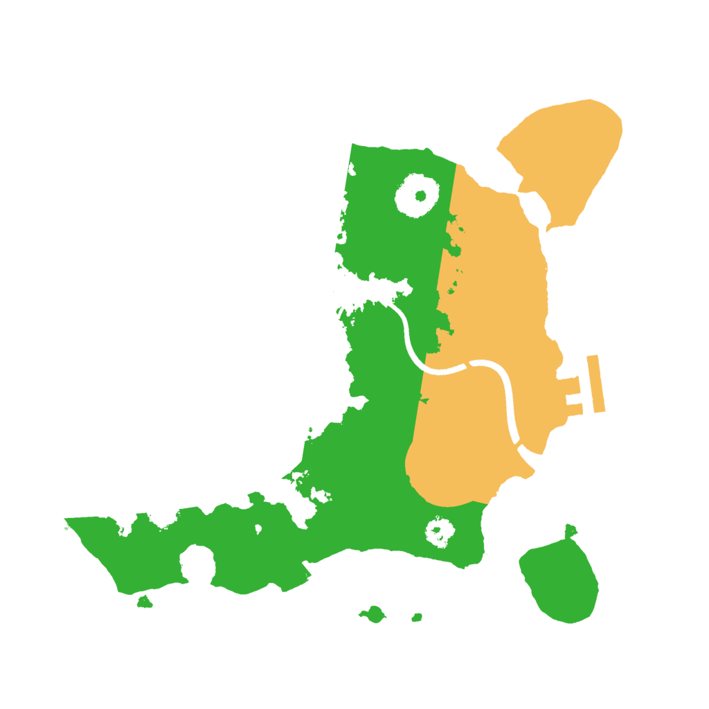 Biome Rust Map: Procedural Map, Size: 2500, Seed: 743730