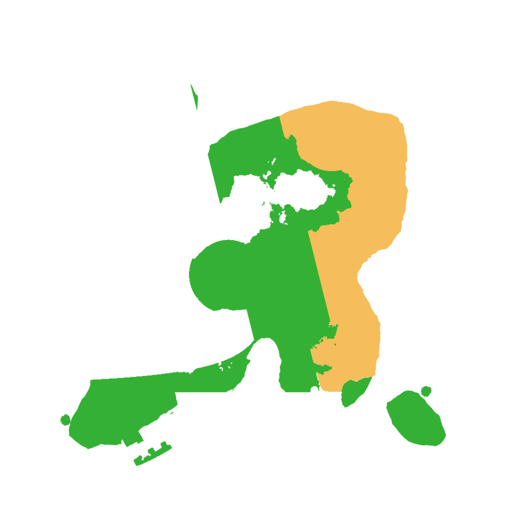 Biome Rust Map: Procedural Map, Size: 2000, Seed: 3345