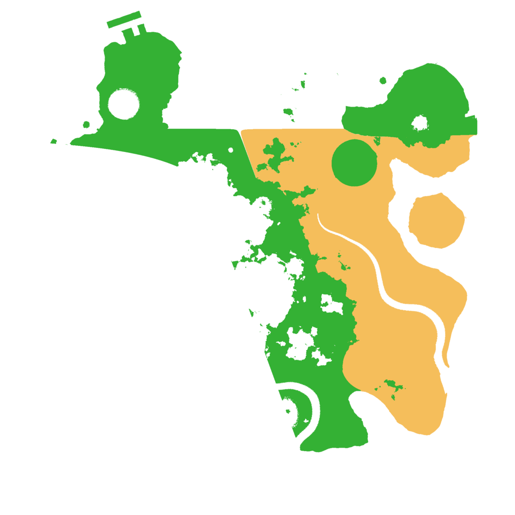 Biome Rust Map: Procedural Map, Size: 3000, Seed: 49986