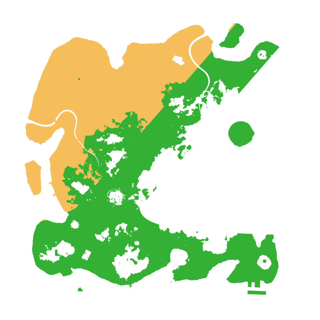 Biome Rust Map: Procedural Map, Size: 3500, Seed: 797146693