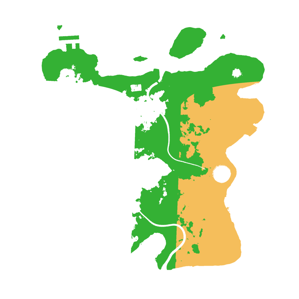 Biome Rust Map: Procedural Map, Size: 3000, Seed: 1241844454