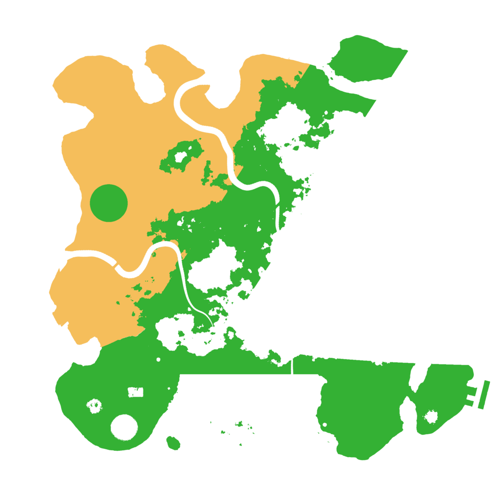 Biome Rust Map: Procedural Map, Size: 3500, Seed: 482303126