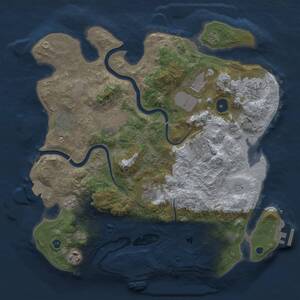 Thumbnail Rust Map: Procedural Map, Size: 3500, Seed: 482303126, 14 Monuments