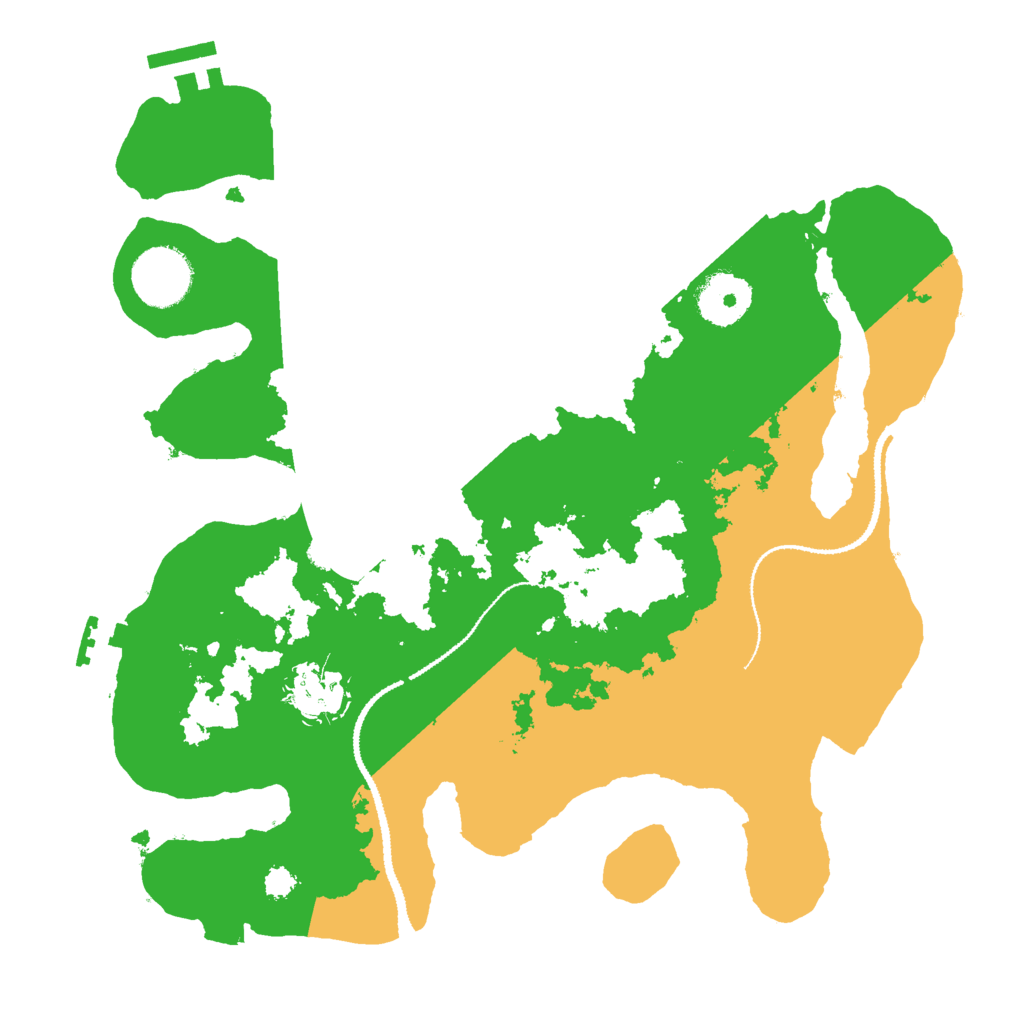 Biome Rust Map: Procedural Map, Size: 3000, Seed: 519933455