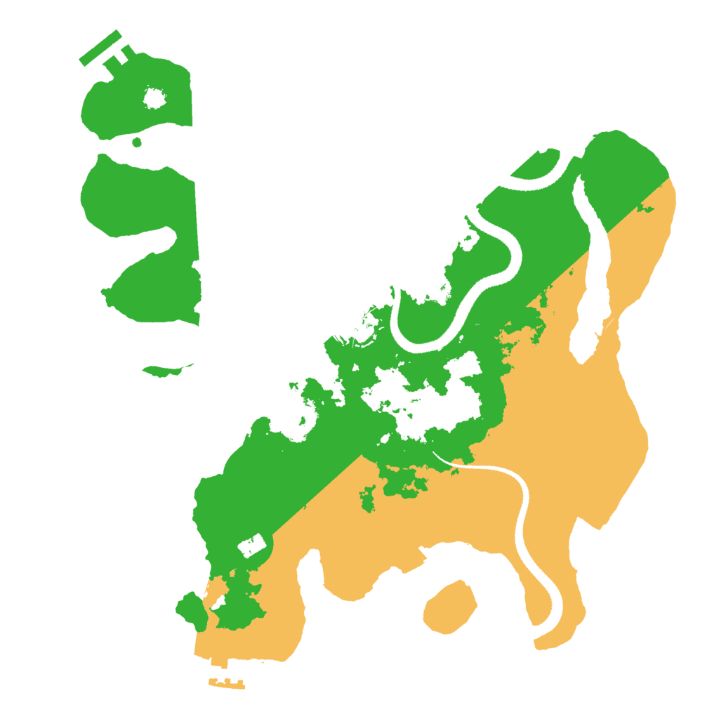Biome Rust Map: Procedural Map, Size: 3000, Seed: 519933455
