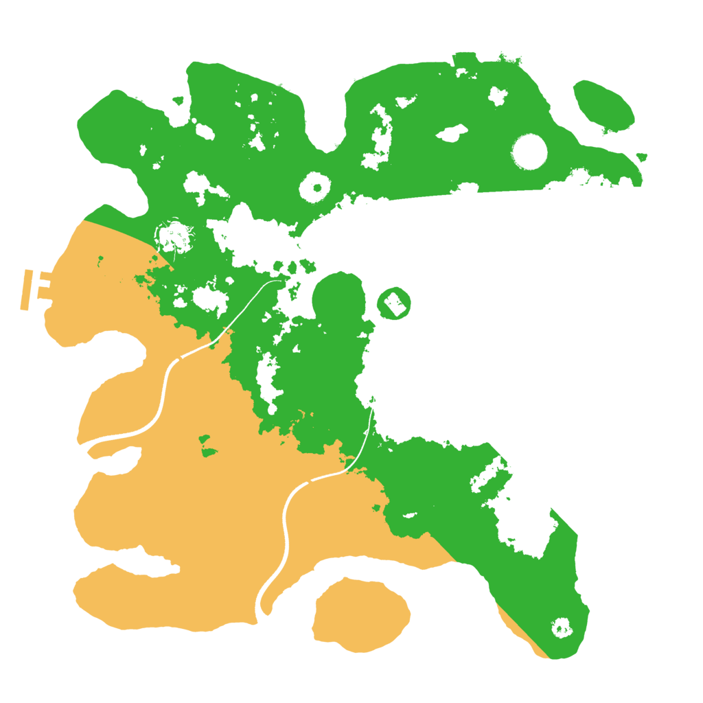 Biome Rust Map: Procedural Map, Size: 3500, Seed: 2089323402