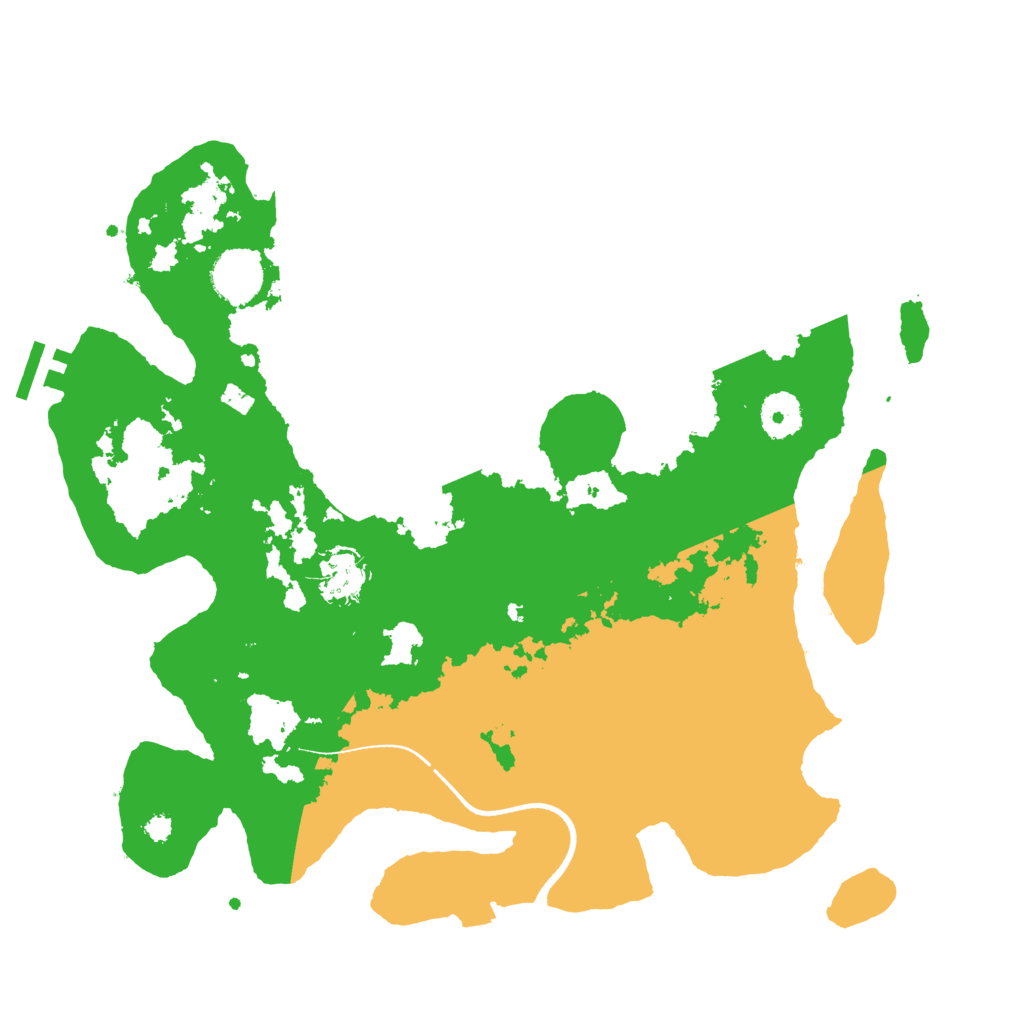 Biome Rust Map: Procedural Map, Size: 3500, Seed: 1231525668