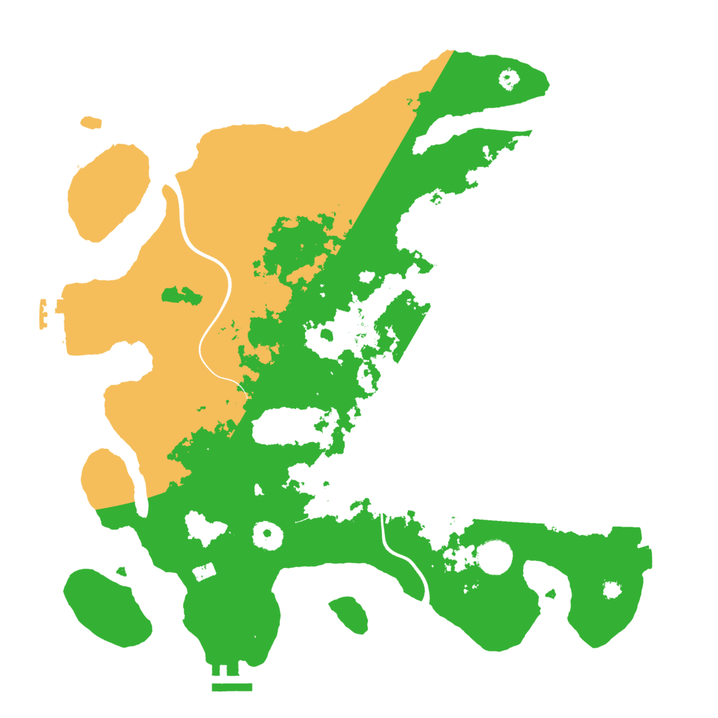 Biome Rust Map: Procedural Map, Size: 3600, Seed: 575