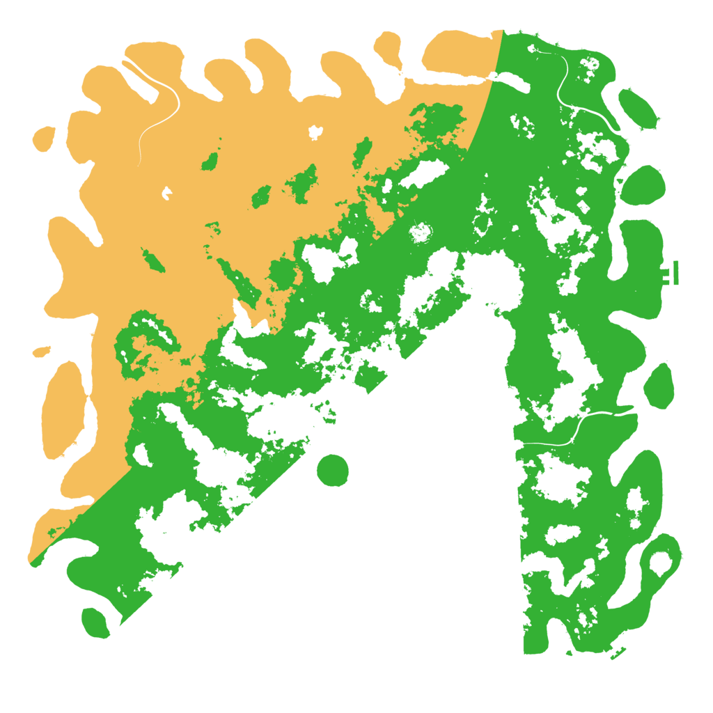 Biome Rust Map: Procedural Map, Size: 6000, Seed: 62309