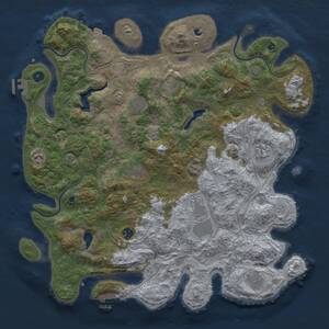 Thumbnail Rust Map: Procedural Map, Size: 4500, Seed: 804506773, 15 Monuments