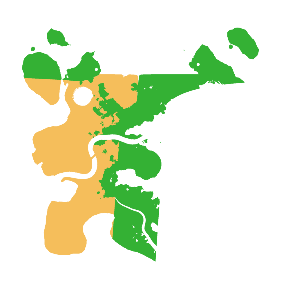 Biome Rust Map: Procedural Map, Size: 2800, Seed: 44563